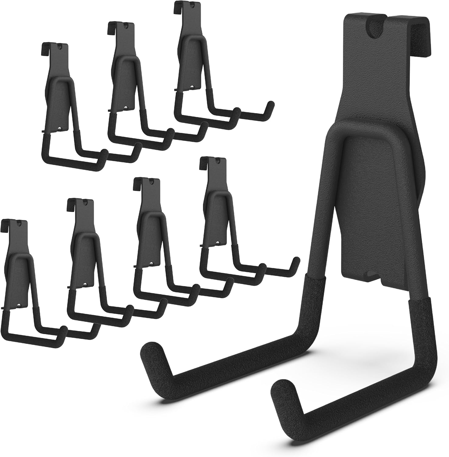 HUHOLE Gridwall Utility Hooks, Gridwall Picture Holder, Black, Heavy Duty, 8PC