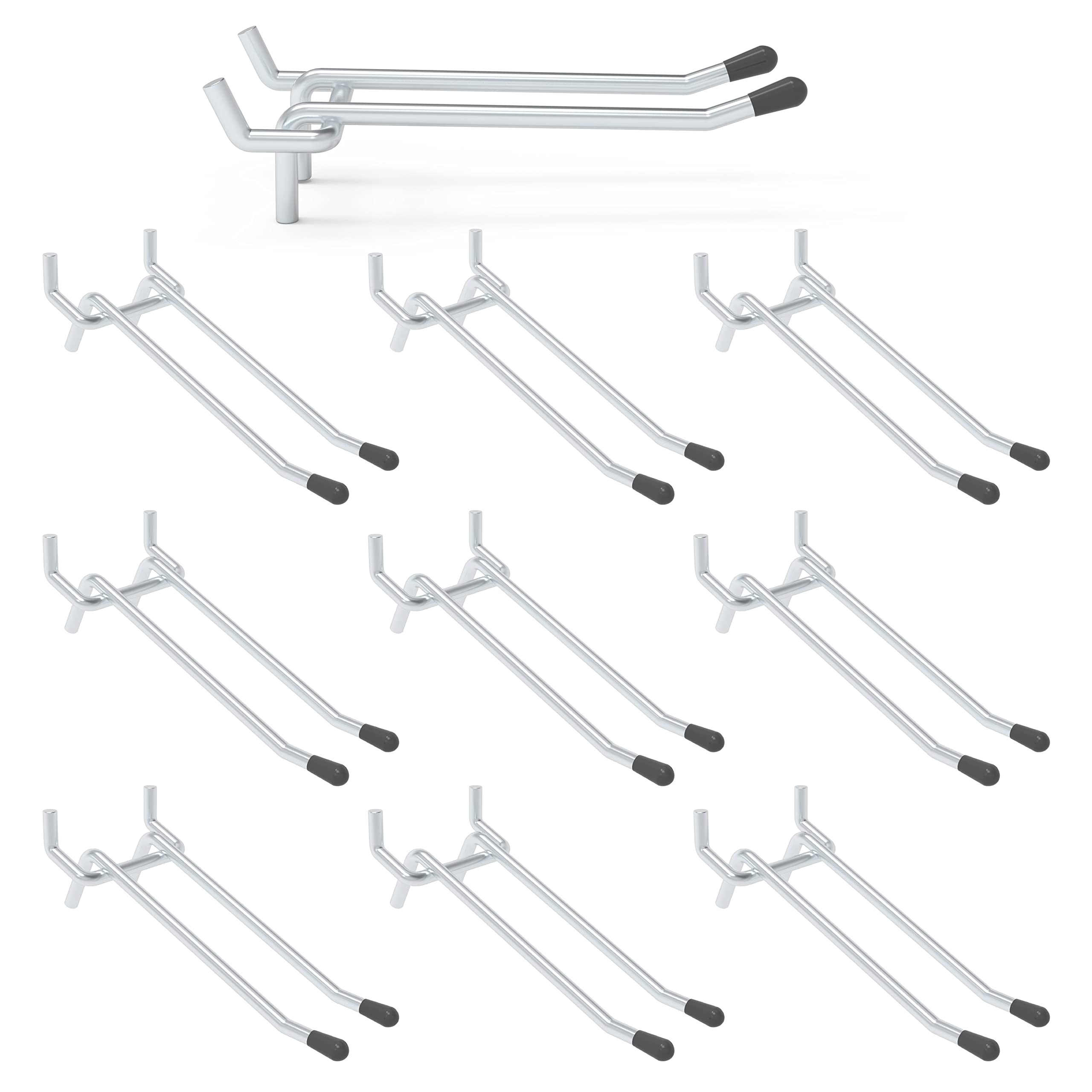 HUHOLE double arm pegboard hooks 6inch 10pc