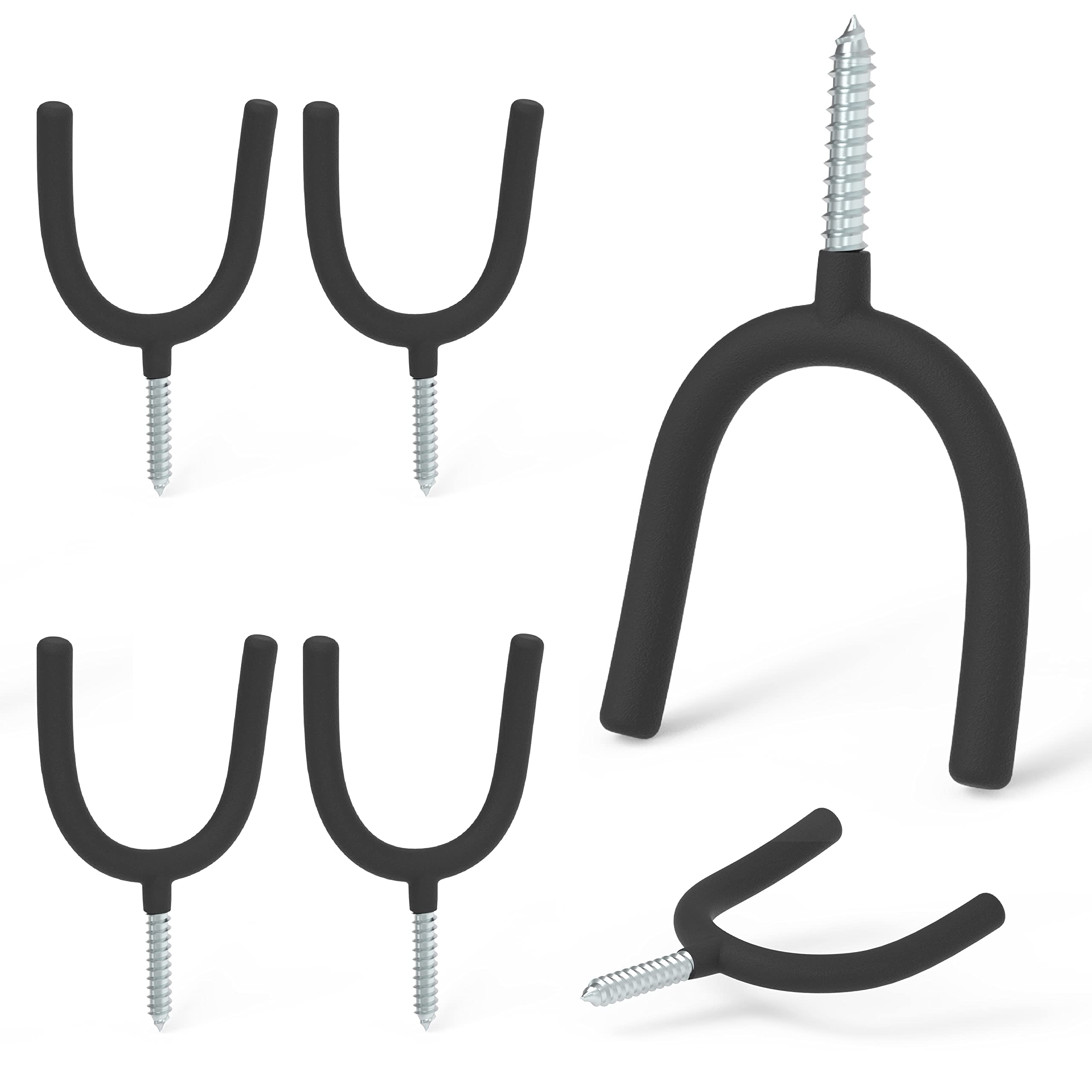 HUHOLE screw-in u hooks 4pc