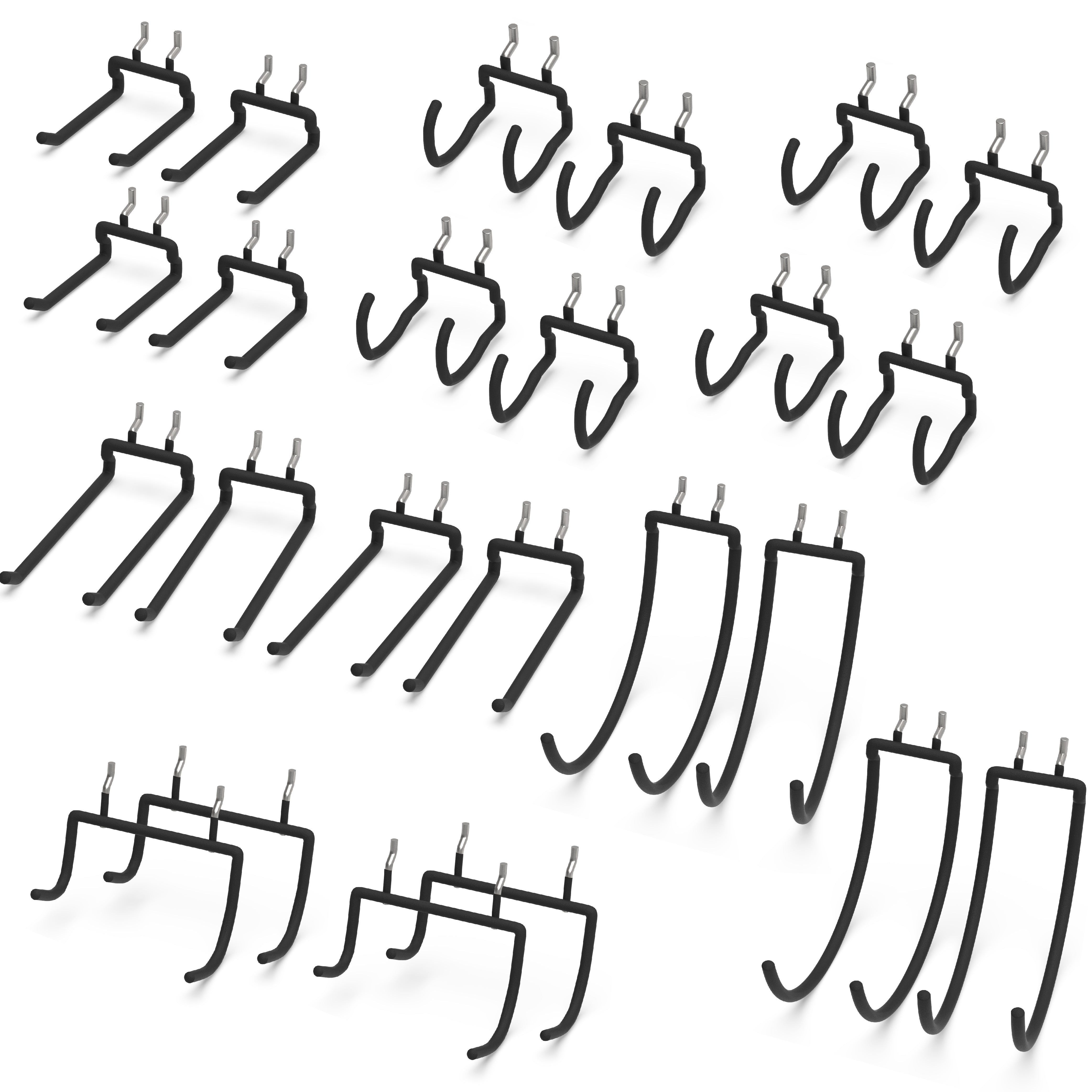 HUHOLE Pegboard Drill Holder, 10 Pack Heavy Duty Pegboard Tool Holder, Fit for 1/4" Pegboard